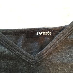 LA made charcoal grey tank top, L